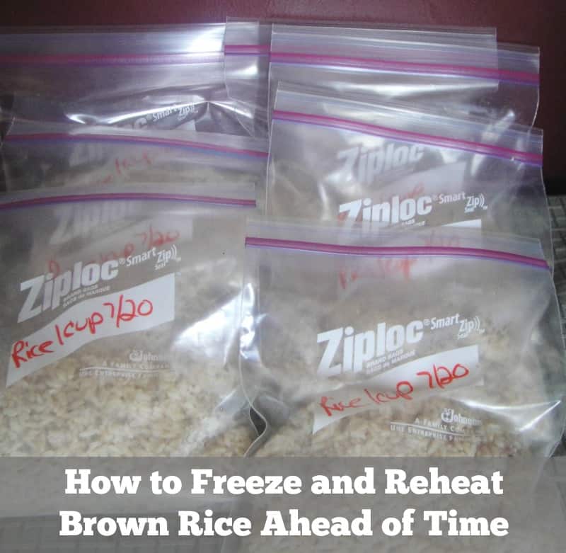 How to Freeze and Reheat Cooked Brown Rice Organize Yourself Skinny