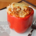 Healthy Sausage and Rice Stuffed Peppers Freezer Meal Freezer Recipe