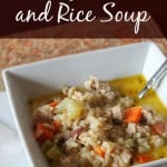 Healthy Creamy Chicken and Rice Soup