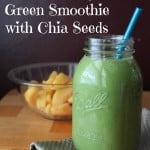 Just Peachy Green Smoothie Recipe with Chia Seeds