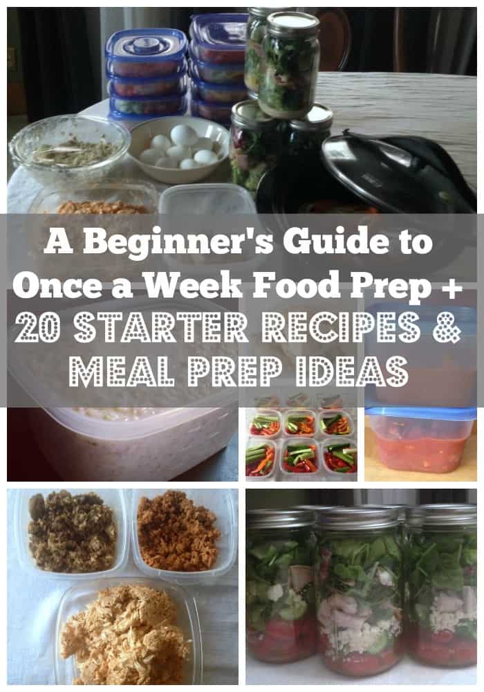 A Beginner's Guide to Once a Week Food Prep + 20 Starter Recipes and Meal Prep Ideas - Organize Yourself Skinny