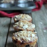 Berry Baked Oatmeal Cups with Almond Streusel Topping 249 calories and 7 weight watchers points plus