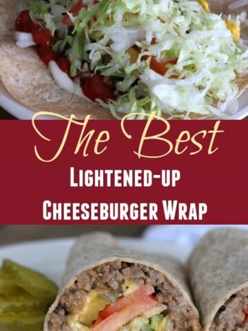 Healthy Cheeseburger Wrap Recipe