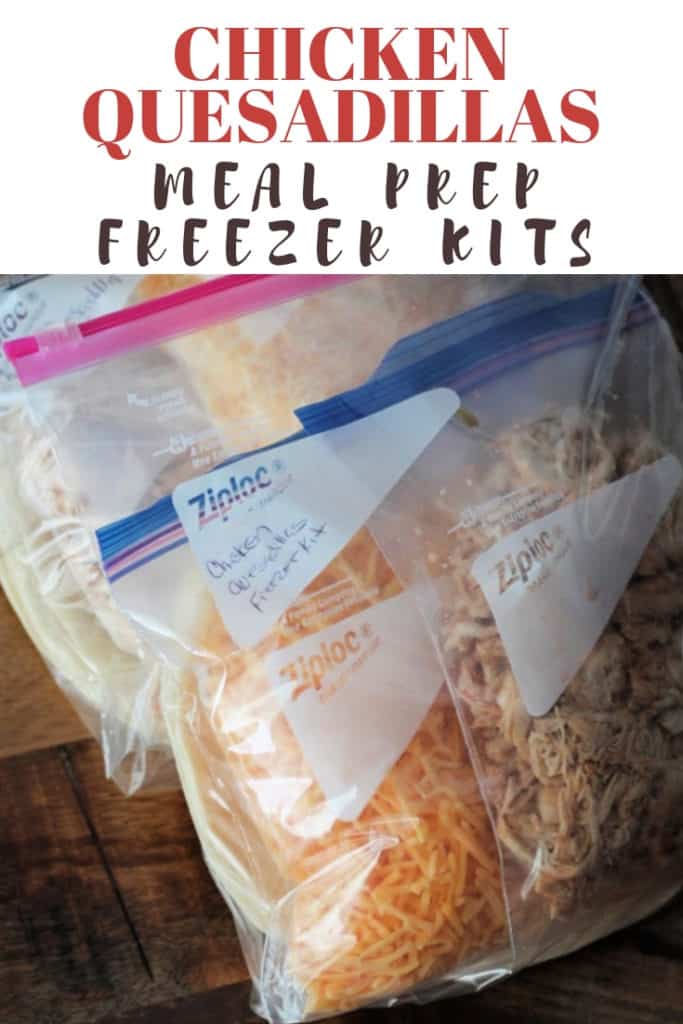 Chicken Quesadillas - Meal Prep Freezer Kit Recipe - Organize Yourself ...