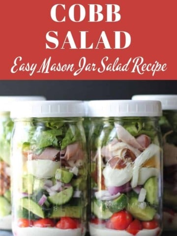 Cobb Salad Mason Jar Salad Recipe