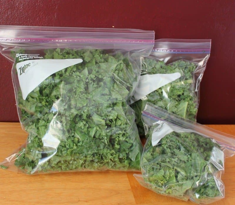 how to freeze kale