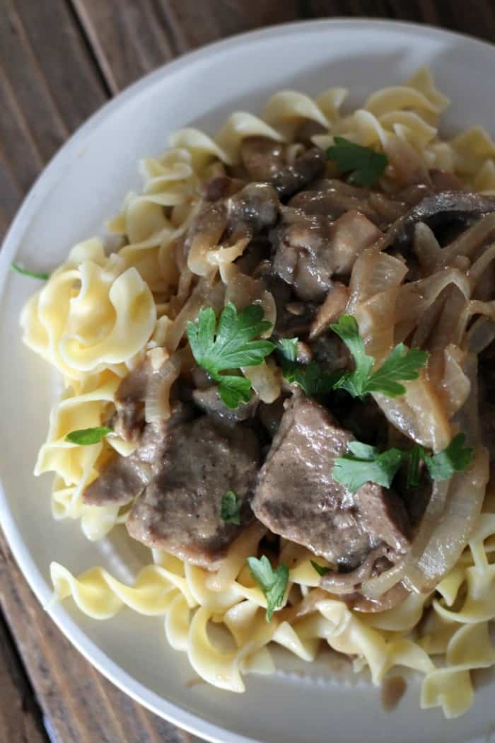 easy beef stroganoff