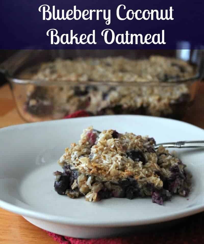 Blueberry Coconut Baked Oatmeal Recipe #Silk #YAYwater