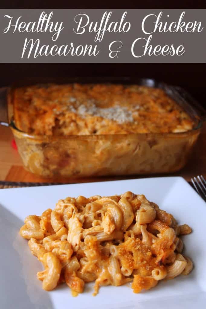 Healthy Buffalo Chicken Macaroni and Cheese