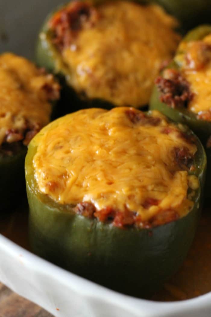 Stuffed peppers Cheeseburger-style