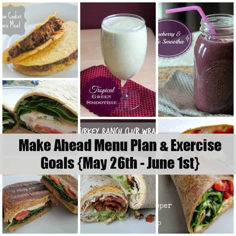 Make ahead menu plan and exercise goals. Organize Yourself Skinny