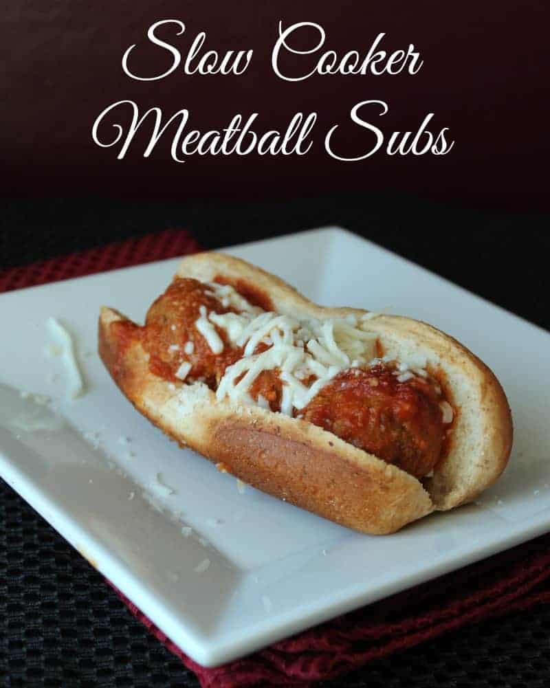 Slow Cooker Meatball Subs