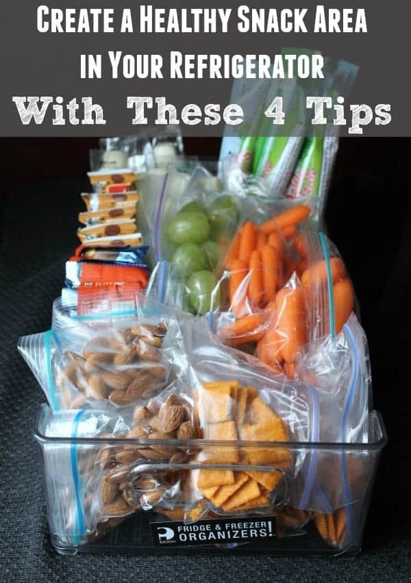 Create a Healthy Snack Area in Your Refrigerator with these 4 tips