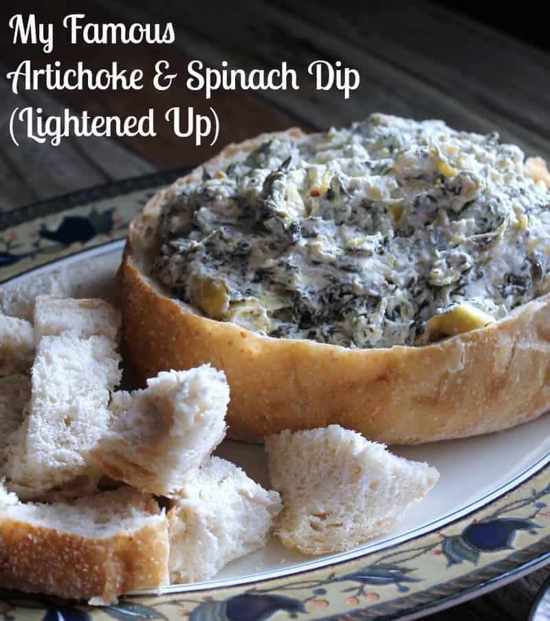 My Famous Artichoke and Spinach Super Bowl Party Dip