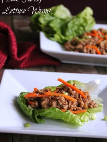 Asian Turkey Lettuce Wraps 171 calories and 5 weight watchers points plus