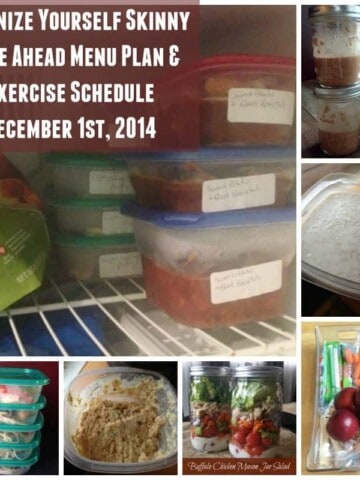 Make Ahead Meal Plan, Exercise Schedule, and Weigh In {Dec 1st}