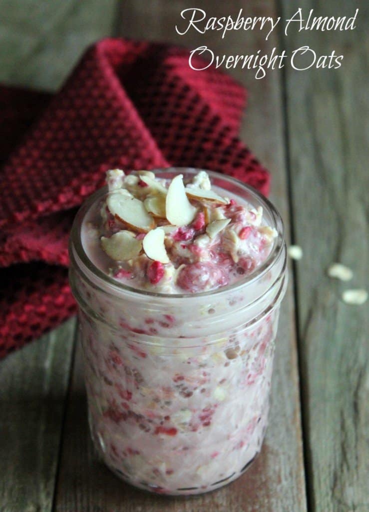 Raspberry Almond Overnight Oats Recipe 