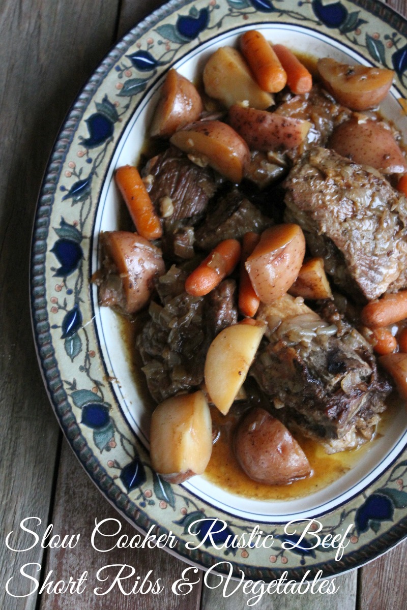 Rustic Beef Short Ribs and Vegetables 405 Calories and 10 weight watchers points plus