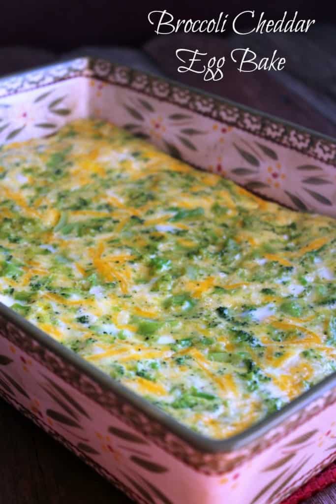 Broccoli Cheddar Egg Bake 138 calories and 4 weight watchers points plus