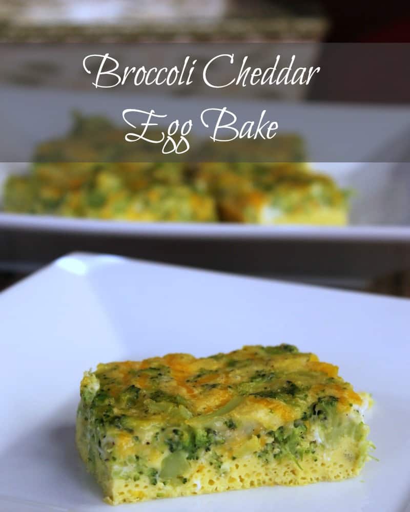 Skinny Broccoli Cheddar Egg bake
