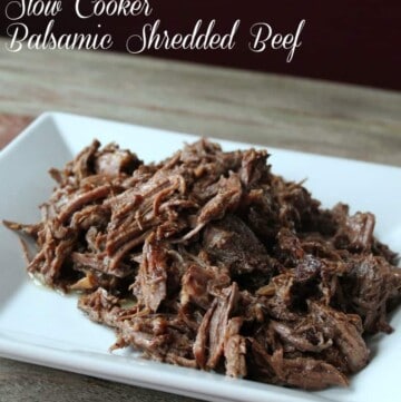 Slow Cooker Balsamic Shredded Beef Recipe 328 calories 8 weight watchers points plus
