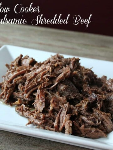 Slow Cooker Balsamic Shredded Beef Recipe 328 calories 8 weight watchers points plus