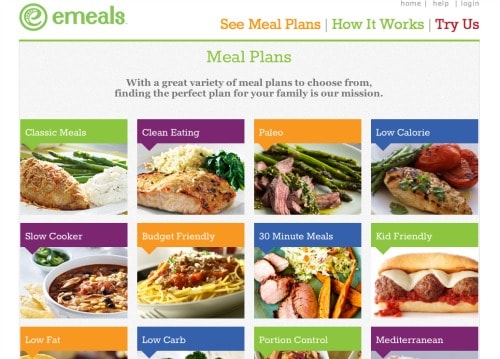 Emeals meal plans