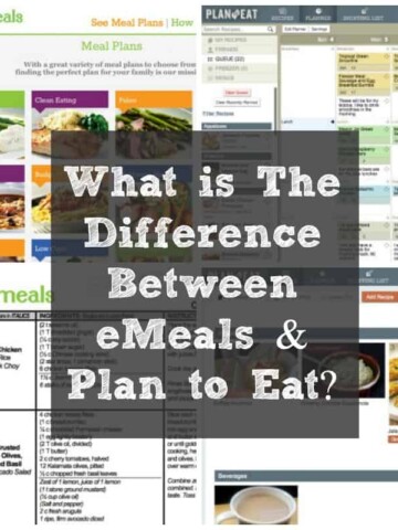 What is the Difference Between Plan to Eat and Emeals?