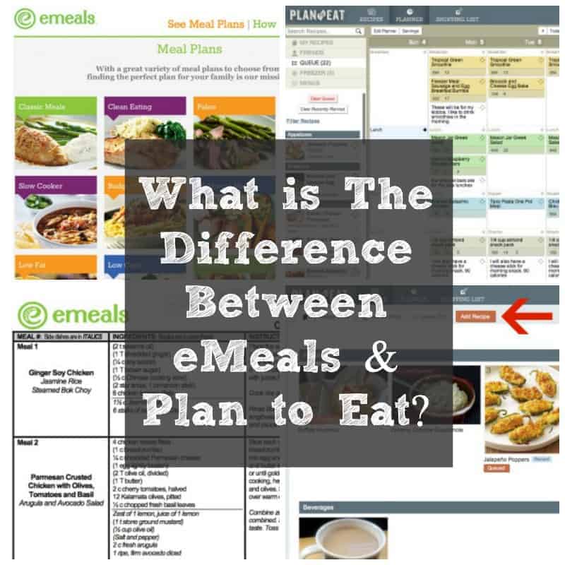 What is the Difference Between Plan to Eat and Emeals?
