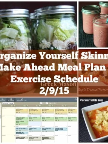 Make Ahead Meal Plan and Exercise Schedule 2/9/15