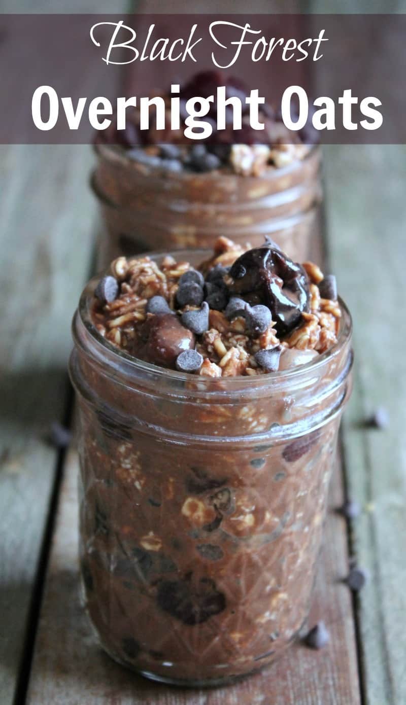 Black Forest Overnight Oats (Chocolate and Cherries)