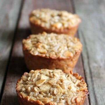 Cashew Honey Cinnamon Baked Oatmeal Cups 212 calories 6 weight watchers points plus