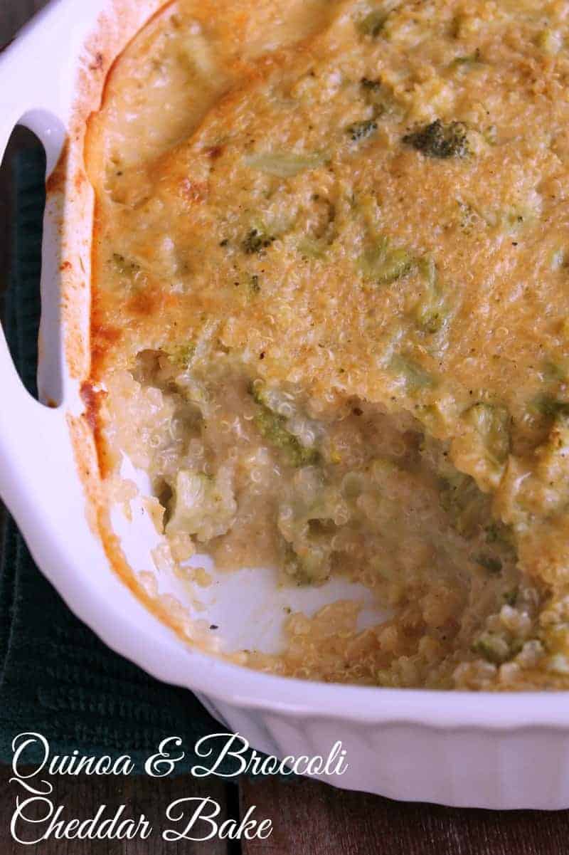 quinoa broccoli vegan casserole