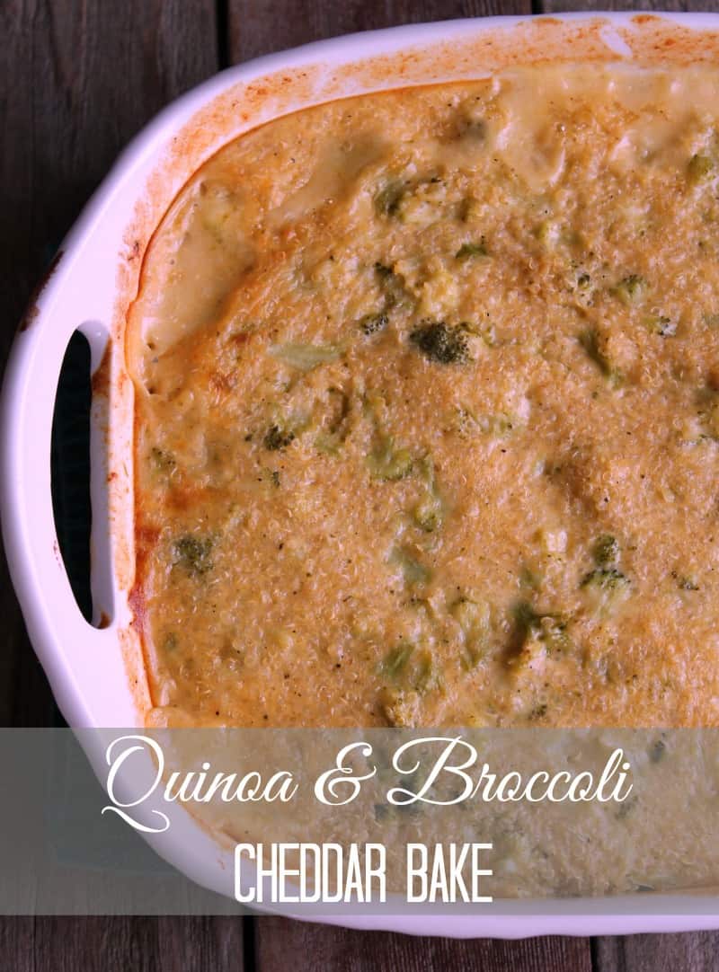 Quinoa and Broccoli Cheddar Casserole Bake 251 calories and 7 weight watchers points plus
