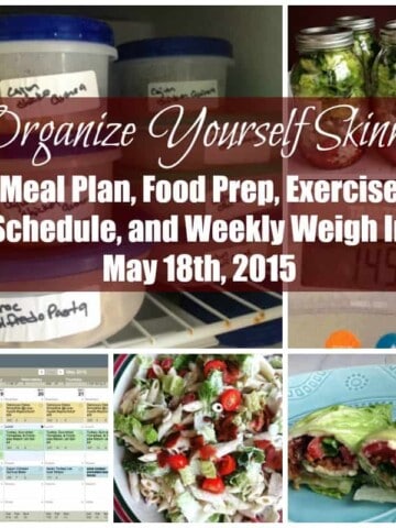 Weekly Make-ahead Meal Plan, Food Prep, Exercise Schedule, and Weigh In