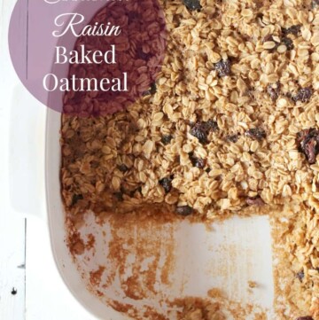 Cinnamon Raisin Baked Oatmeal 204 calories and 6 weight watchers points plus