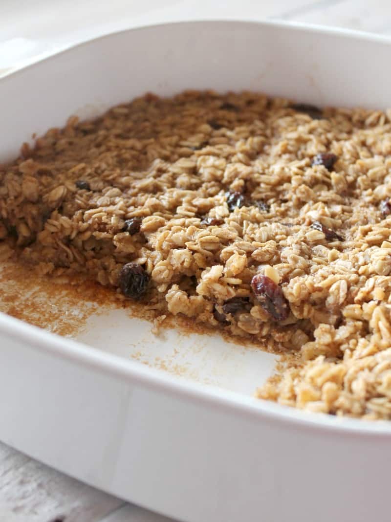 Cinnamon Raisin Baked Oatmeal 204 calories and 6 weight watchers points plus