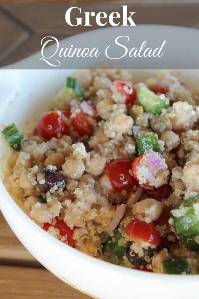 Greek Quinoa Salad Simple and Delicious 288 calories and 8 weight watchers points plus