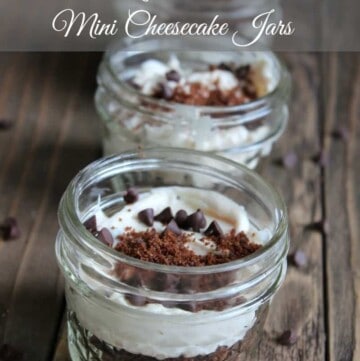 Chocolate & Peanut Butter "no bake" Cheesecake Jars 274 calories and 7 weight watchers points