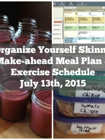 Make-ahead Meal Plan & Exercise Schedule July 13th 2015