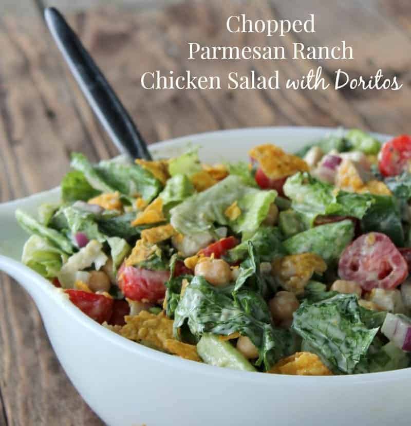Chopped Parmesan and Ranch Chicken Salad with Doritos