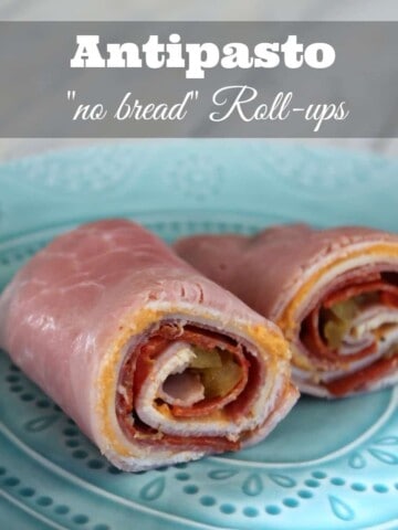 Antipasto "no bread" roll-ups 221 calories and 4 weight watchers points plus
