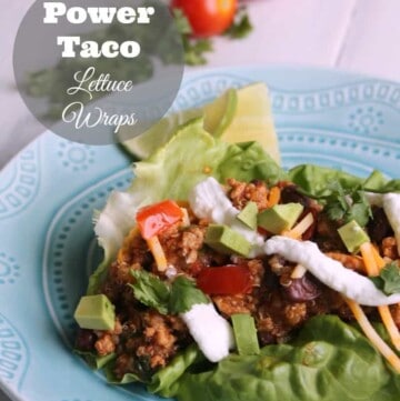 Low Carb Power Taco Lettuce Wraps 190 calories and 4 weight watchers points plus