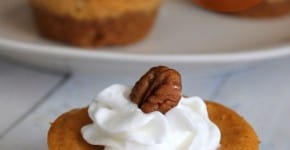 Mini Pumpkin Cheesecakes 306 calories and 8 weight watchers points