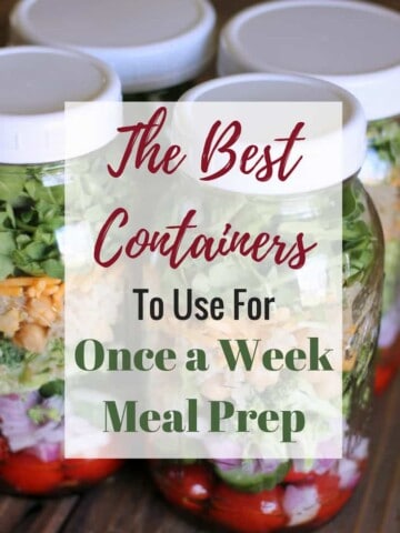 The Best Containers to Use For Once a Week Meal Prep #mealprep #sundaymealprep