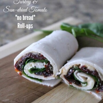 Turkey and Sun-dried Tomato "no bread" roll ups 201 calories