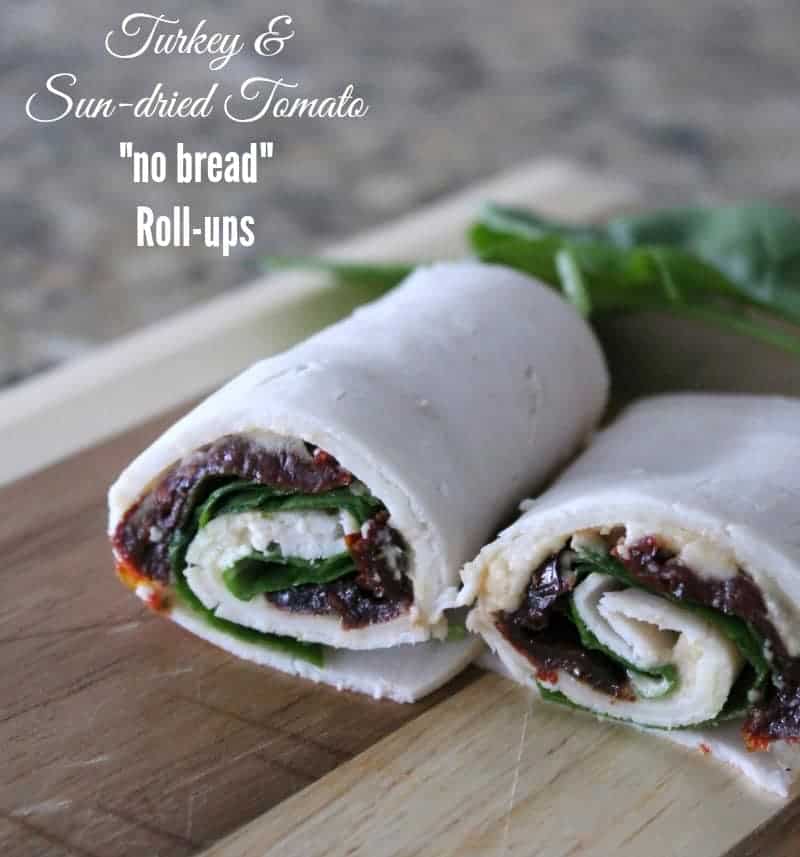 Turkey and Sun-dried Tomato "no bread" roll ups 201 calories