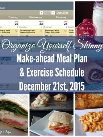 Make-ahead food prep meal plan