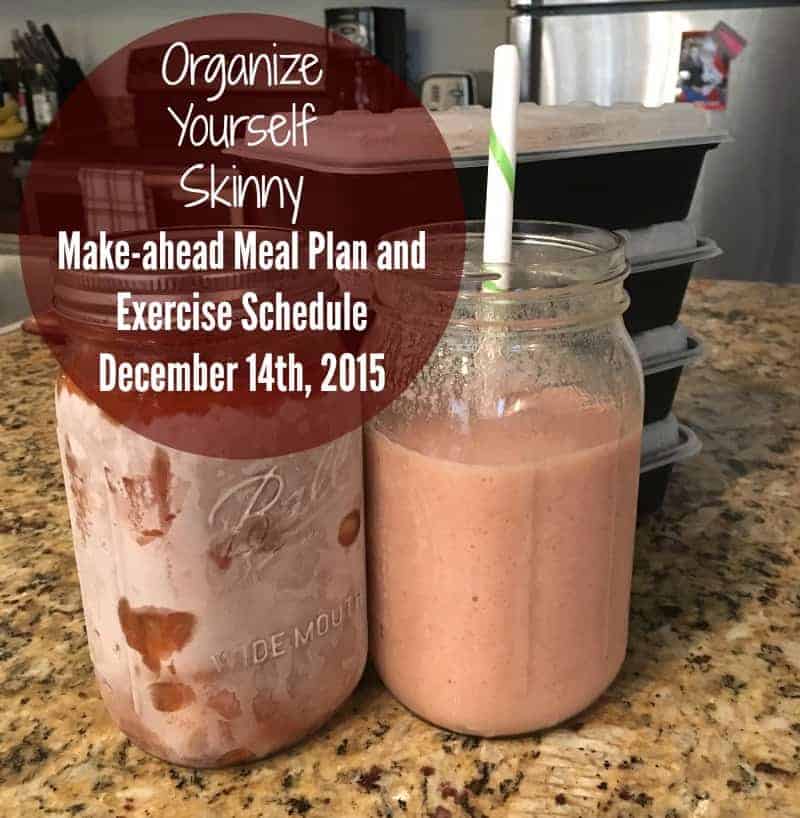 Make-ahead food prep meal plan december 14th