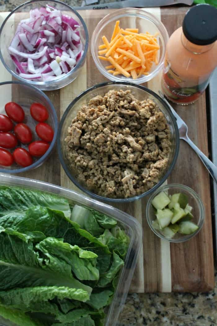 Cheeseburger Salad-in-a-Jar